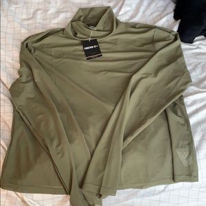 Forever 21 olive see through shirt